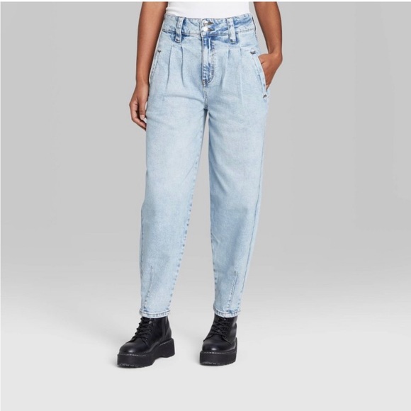 HIGH RISE BALLOON JEANS main image 0